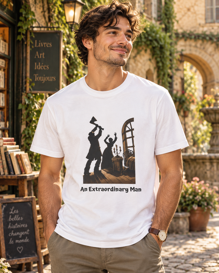 Crime and Punishment Dostoevsky literary T-shirt artwork by SepiaLore
