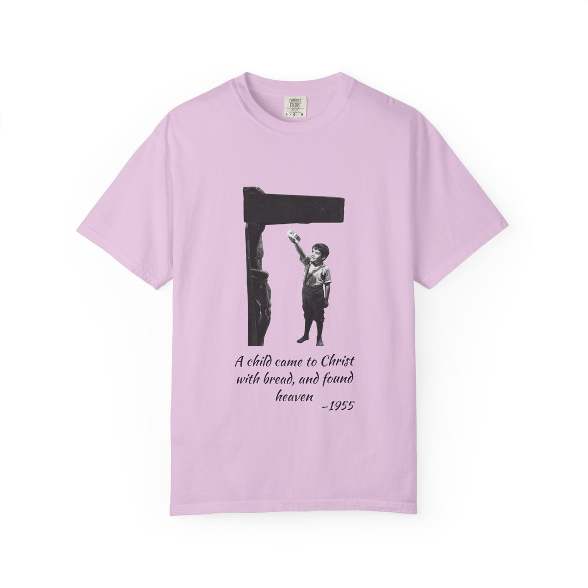 Marcelino Bread and Wine T-shirt in Orchid, garment-dyed unisex tee