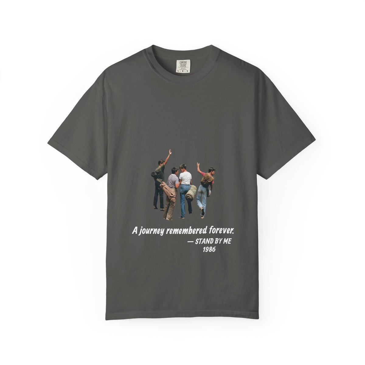 Stand by Me 1986 T-shirt in Pepper, garment-dyed unisex tee