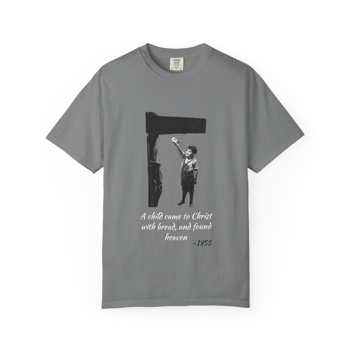 Marcelino Bread and Wine T-shirt in Grey, garment-dyed unisex tee