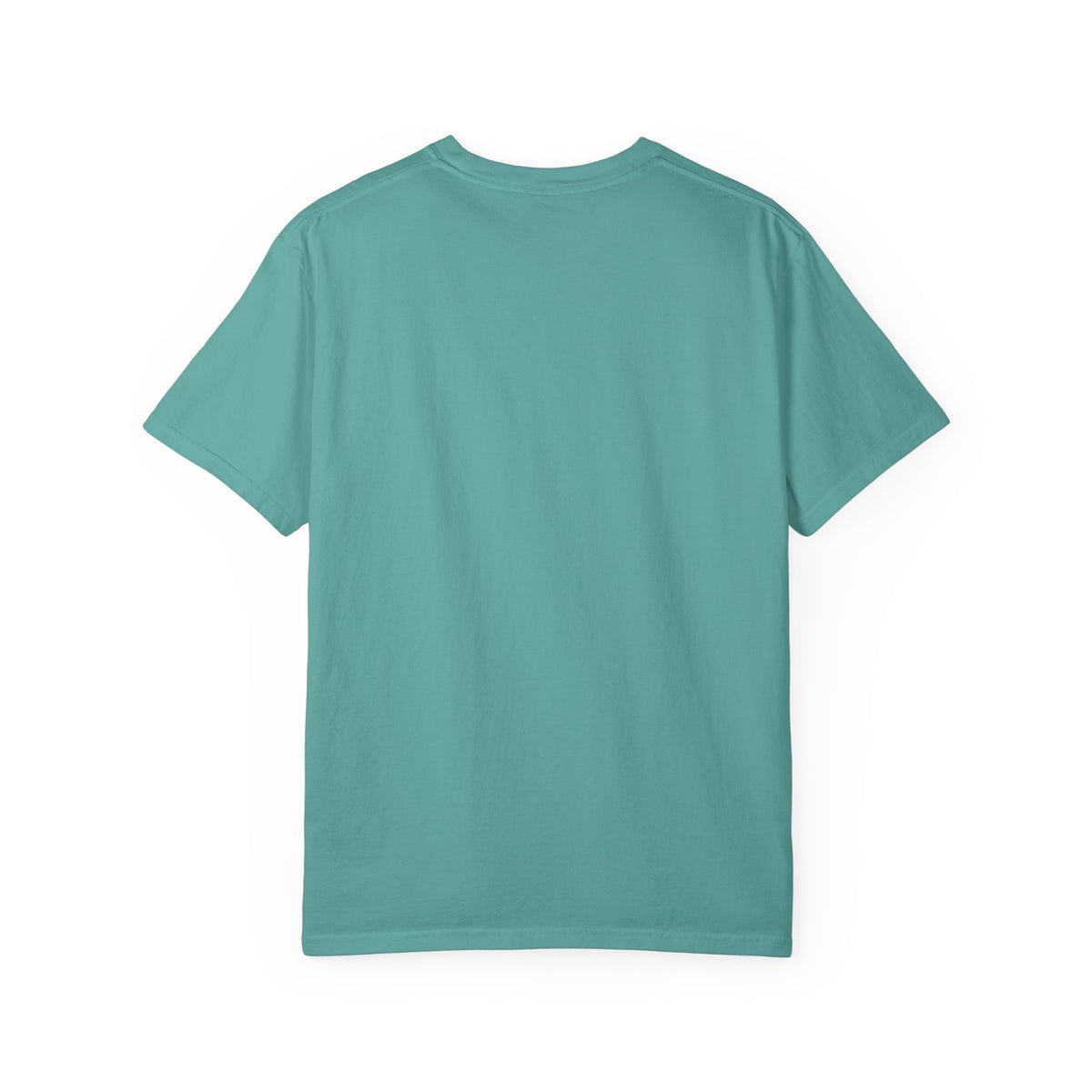 Fahrenheit 451 literary T-shirt with burning pages and “The Ashes Were Once Words” design on a garment-dyed unisex T-shirt, product view