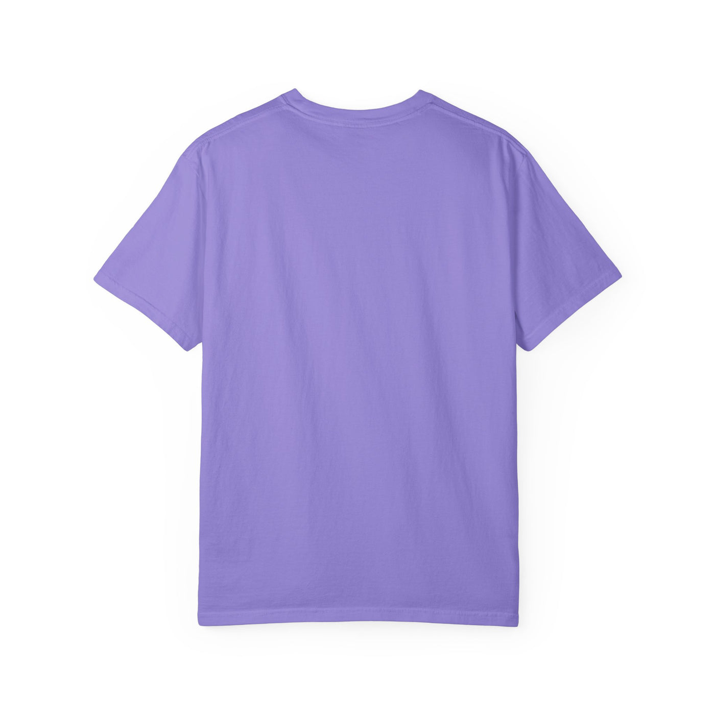 Orpheus and Eurydice mythology T-shirt with “One Last Look” classical illustration on a garment-dyed unisex T-shirt, product view