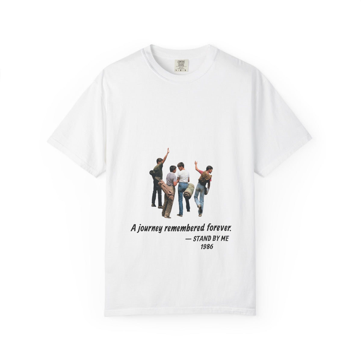 Stand by Me 1986 T-shirt in White, garment-dyed unisex tee