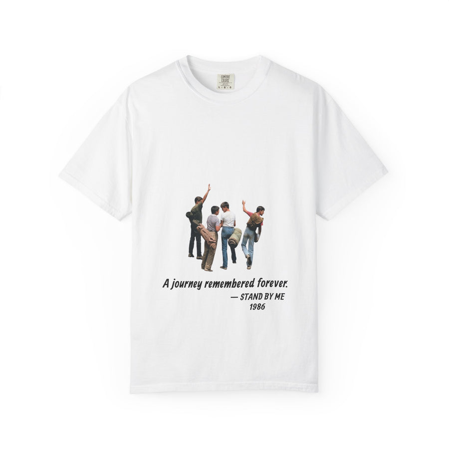 Stand by Me 1986 T-shirt in White, garment-dyed unisex tee