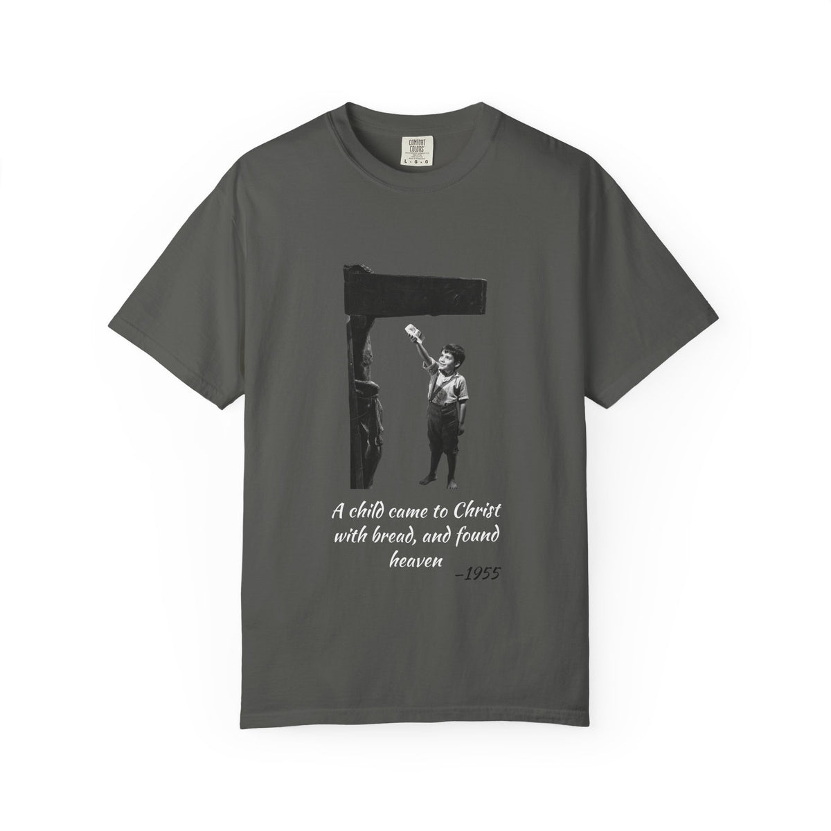 Marcelino Bread and Wine T-shirt in Pepper, garment-dyed unisex tee