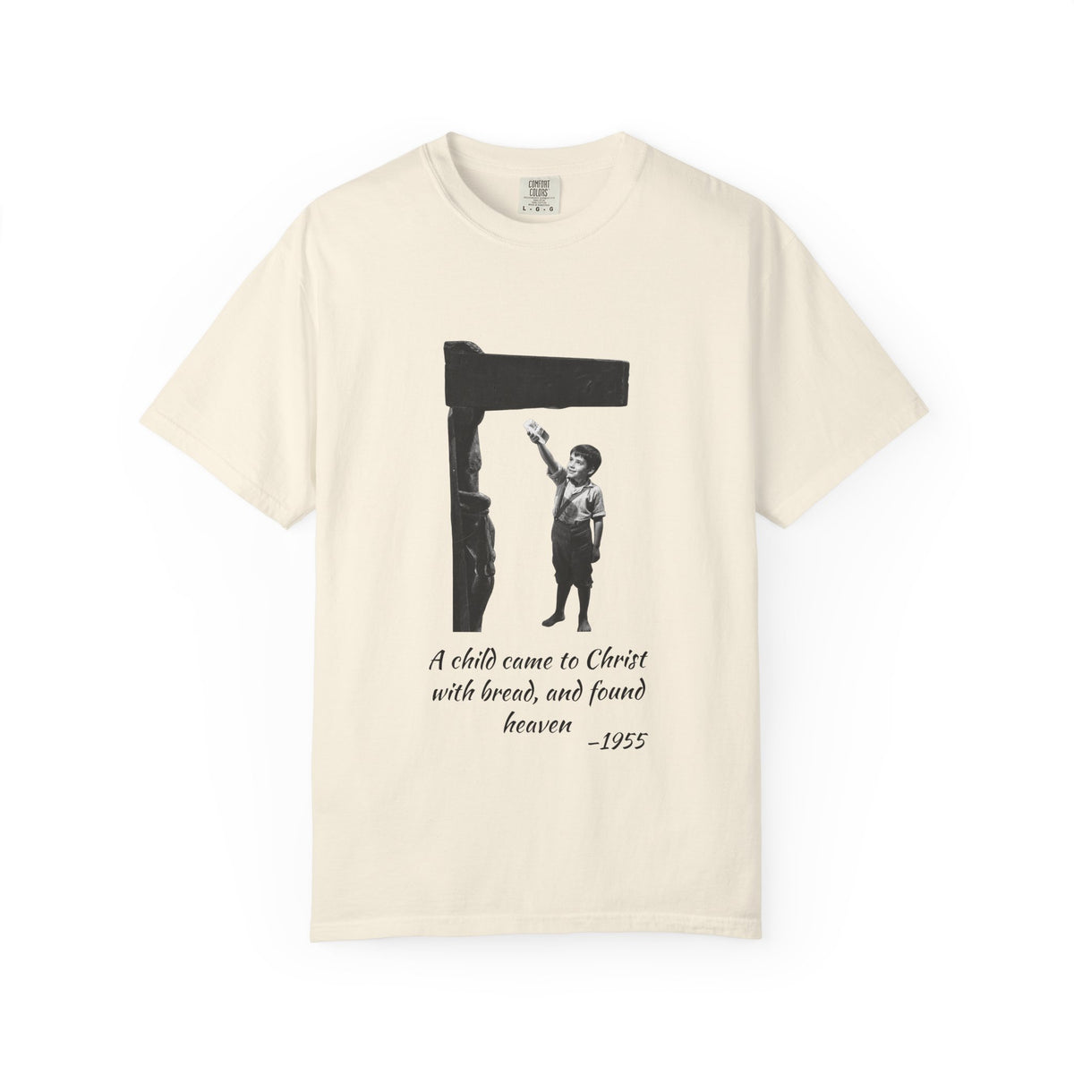 Marcelino Bread and Wine T-shirt in Ivory, garment-dyed unisex tee