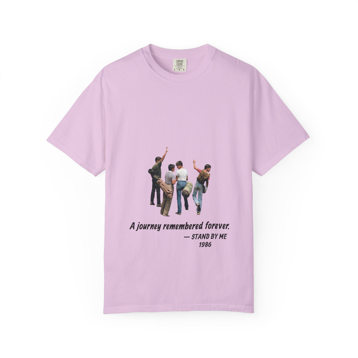 Stand by Me 1986 T-shirt in Orchid, garment-dyed unisex tee