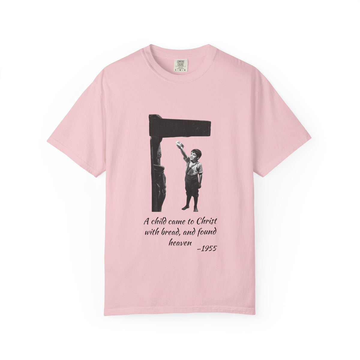 Marcelino Bread and Wine T-shirt in Blossom, garment-dyed unisex tee