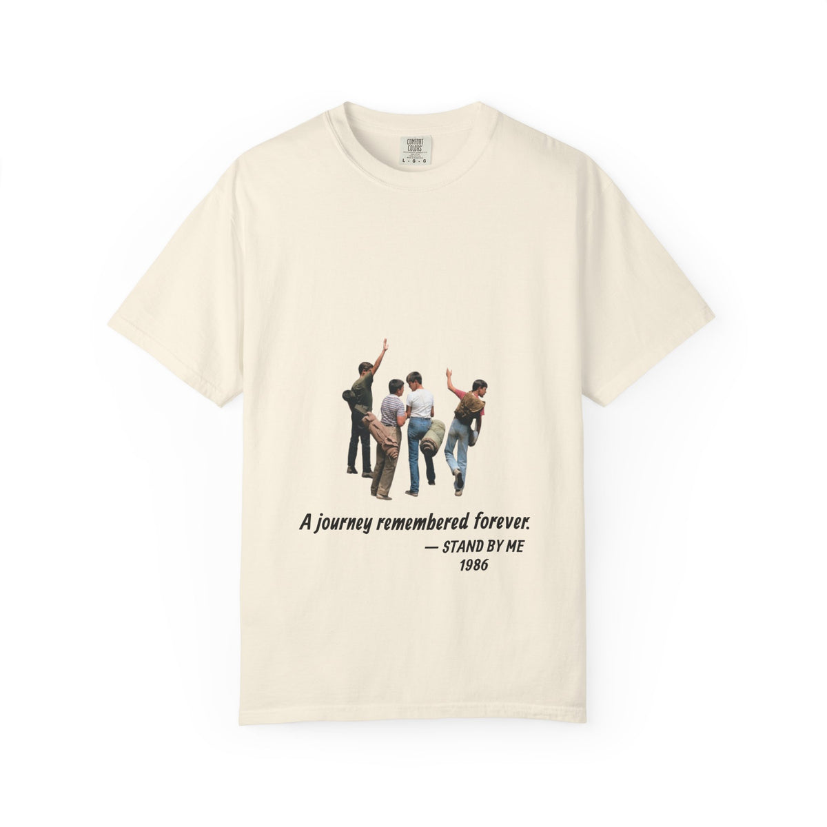 Stand by Me 1986 T-shirt in Ivory, garment-dyed unisex tee