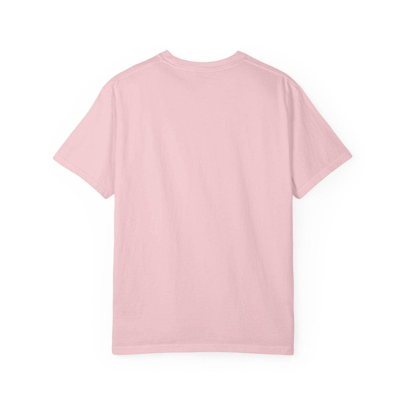 Orpheus and Eurydice mythology T-shirt with “One Last Look” classical illustration on a garment-dyed unisex T-shirt, product view