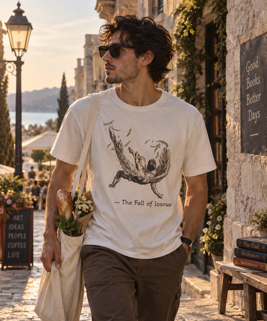 The Fall of Icarus T-Shirt | Greek Mythology Graphic Tee